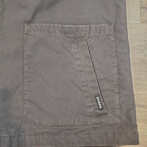 PrAna Mens Trembly Canvas Chore Vest Quilted Gray XXL Workwear Barn Coat Gorp - Picture 5 of 13